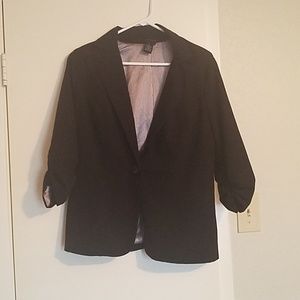 Torrid Ponte Stretch Black Blazer 0